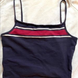 Cotton On navy & red & white tank top